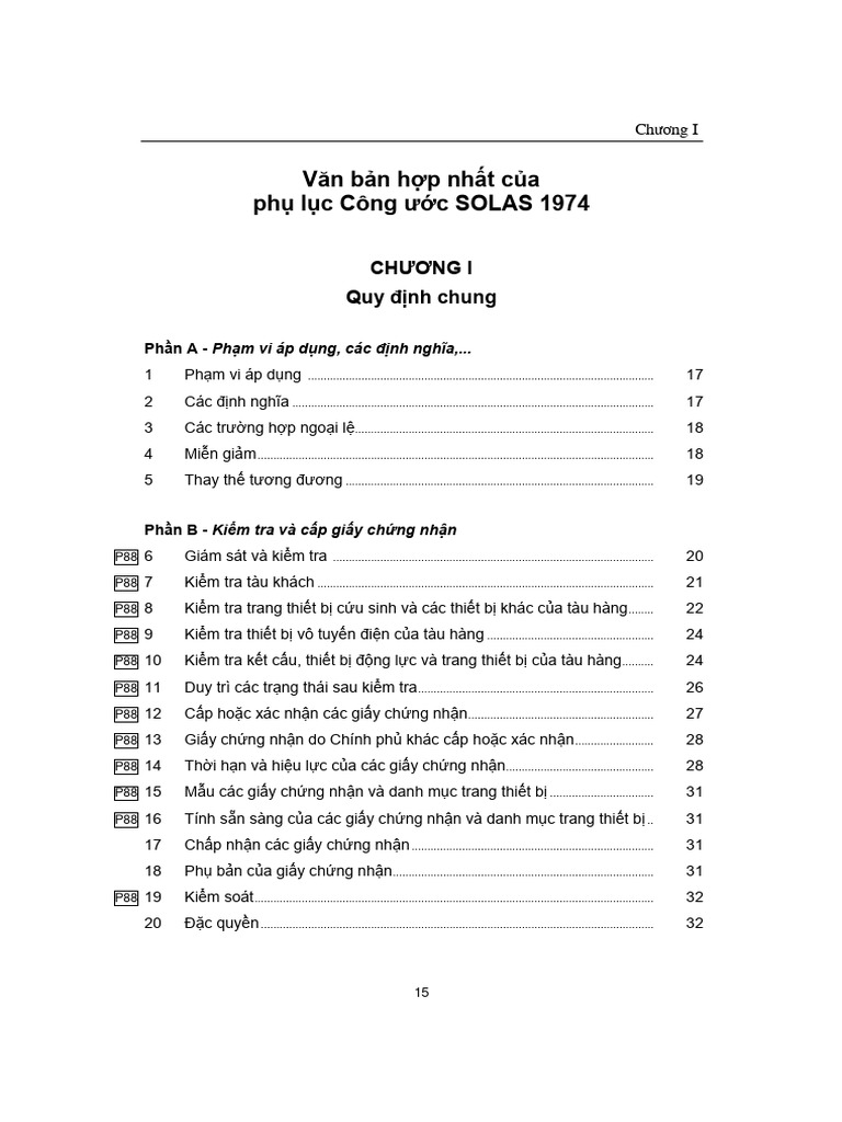 SOLAS 05 Chuong I | PDF