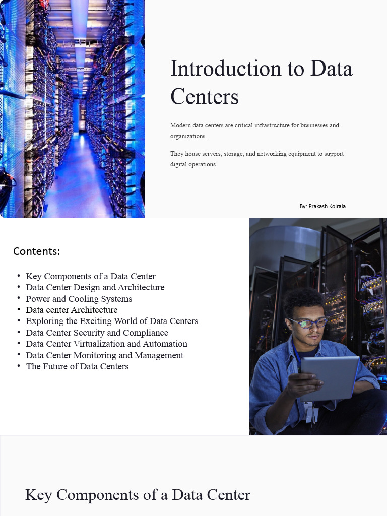 Introduction To Data Centers (Autosaved) | PDF | Data Center | Automation
