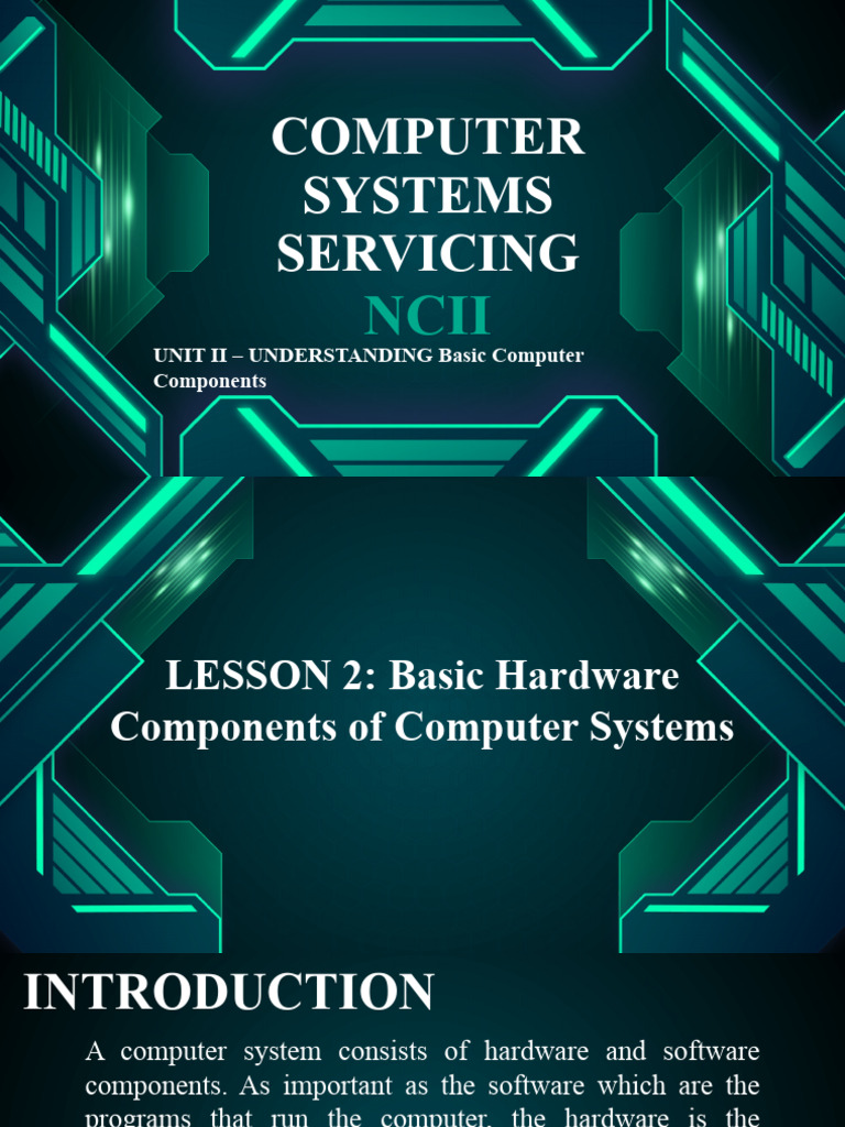 Basic Computer Hardware Components Guide | PDF | Random Access Memory ...