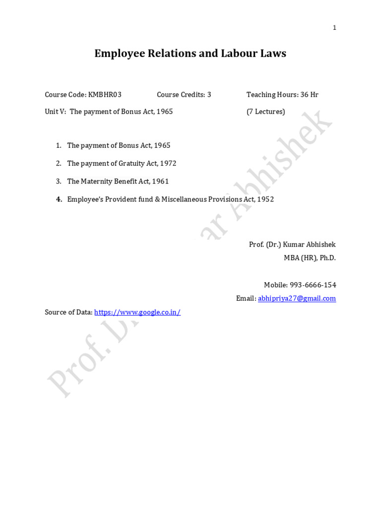 Overview of Botswana Labour Laws | PDF | Employment | Salary