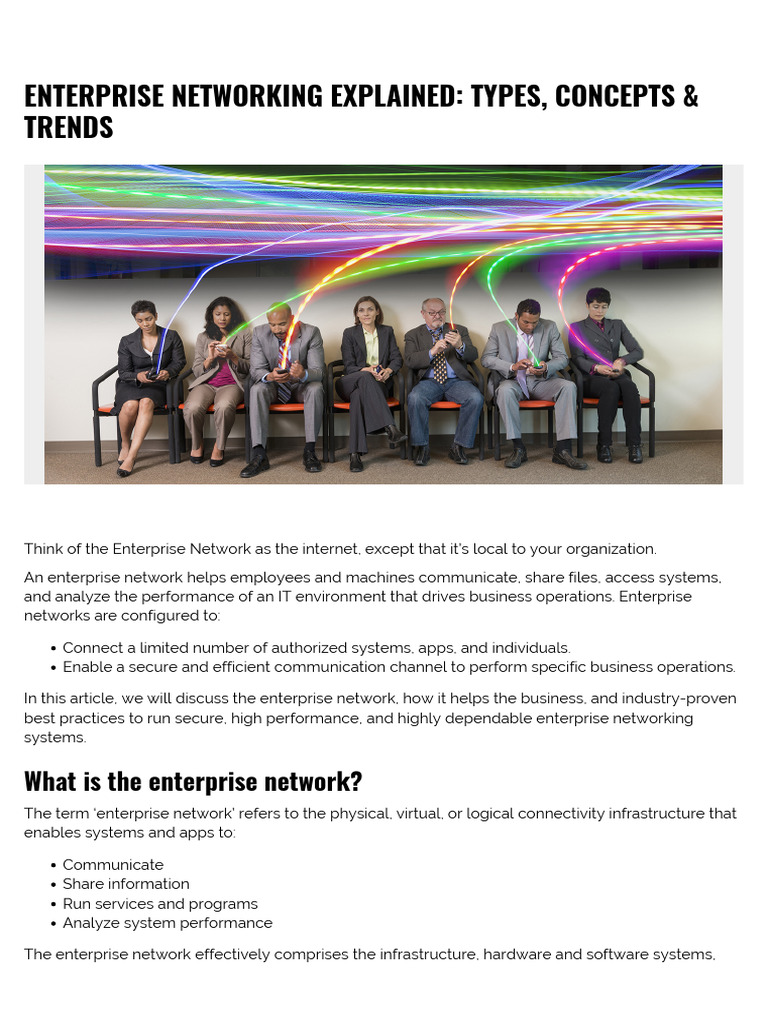 Enterprise Networking for IT Pros | PDF | Computer Network | Cloud ...