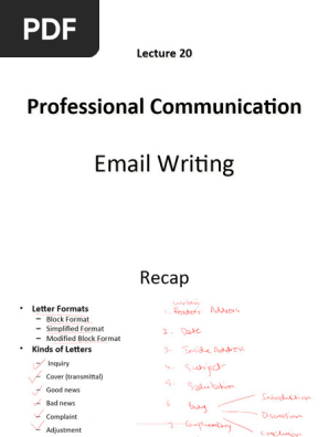 Email writing