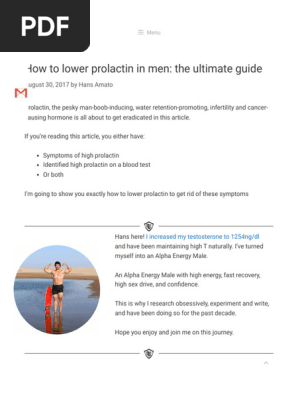 How to lower prolactin in men_ the ultimate guide » TESTONATION