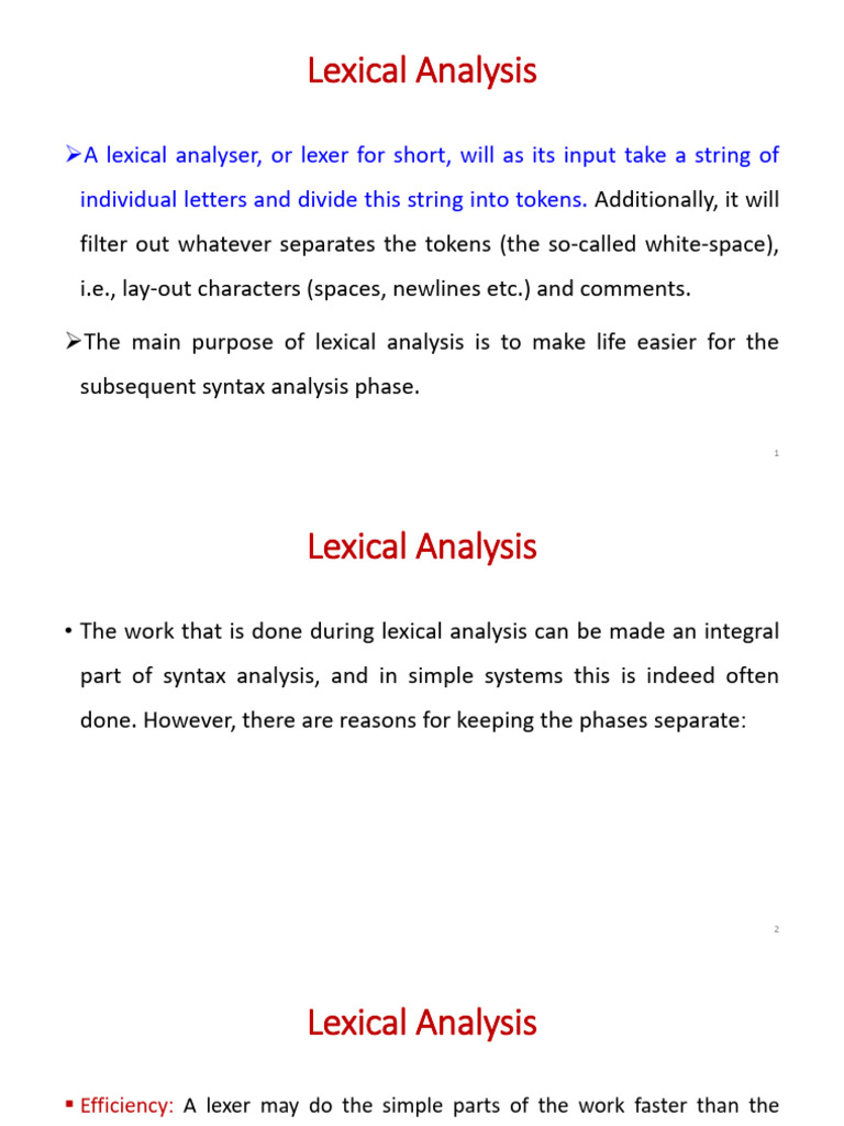 Chapter 2 (Lexical Analysis) | PDF | Mathematics | Computer Programming
