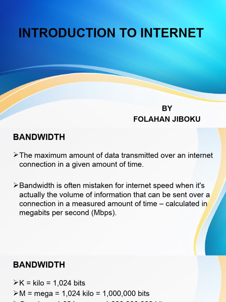Understanding Internet Bandwidth Basics | PDF | Intellectual Property ...