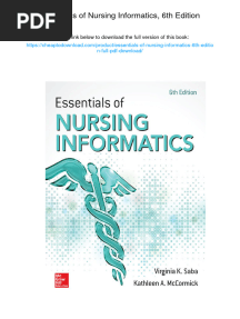 Essentials of Nursing Informatics, 6th Edition. ISBN 0071829555, 978-0071829557