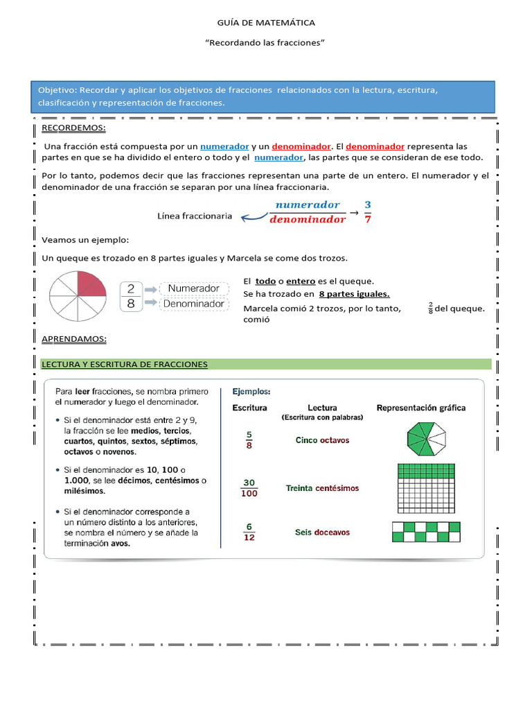 recordando-las-fracciones-5-basico-pdf-aritm-tica-lgebra