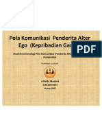 Pola Komunikasi Penderita Alter Ego (Kepribadian Ganda