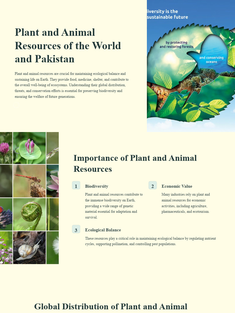 Global Plant and Animal Resource Insights | PDF | Biodiversity ...
