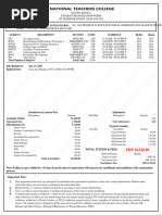 NU MOA 2025-2026 Tuition Assessment Form | PDF | Fee | Payments