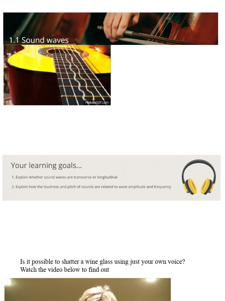 1 1 Sound Waves Student Pdf Sound Waves