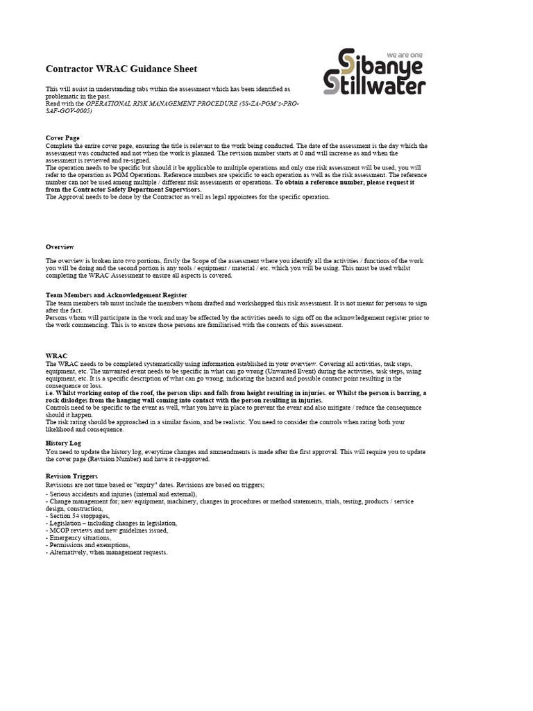 Plumbing Wrac | PDF | Risk | Hazards