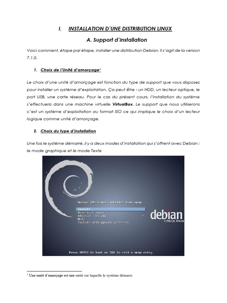Guide d'installation de Debian 7.1.0 | PDF | Démarrage d'un ordinateur ...
