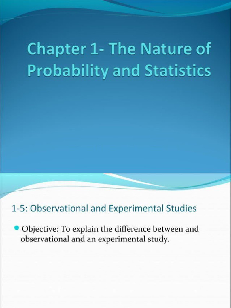 Observational and Experimental Study | PDF