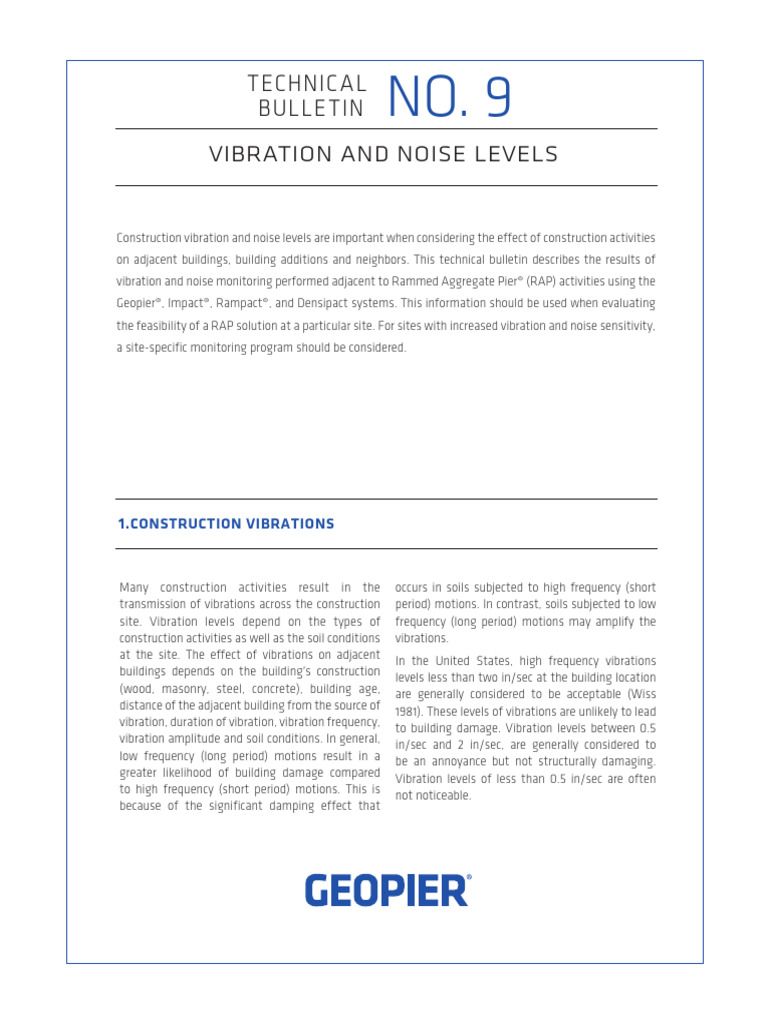 Vibration and Noise Levels | PDF | Decibel | Noise