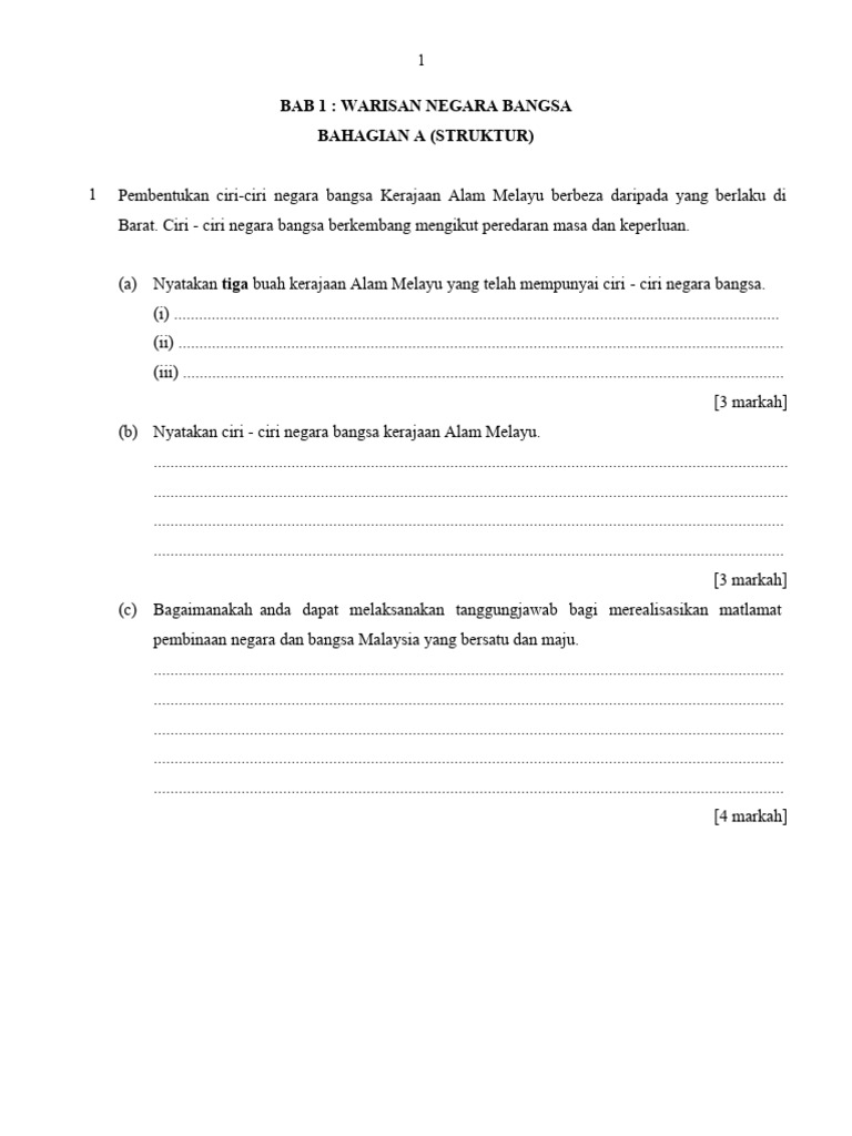 Modul Sejarah T4 Bab 1 10 Jawapan 6 19 Pdf