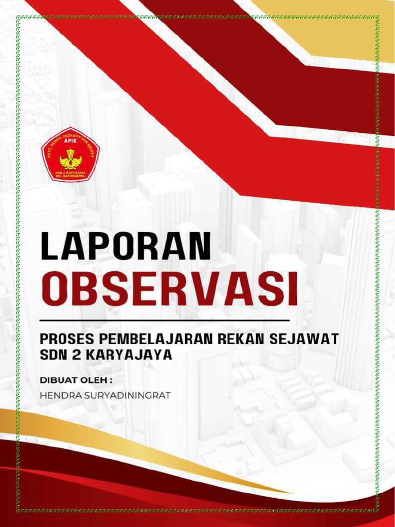 Laporan Observasi Rekan Sejawat - 2 | PDF
