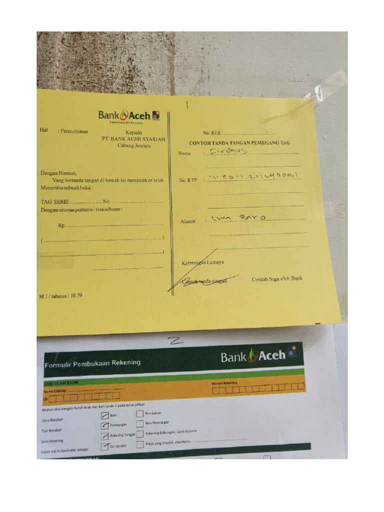 Cara Buat Rekening | PDF