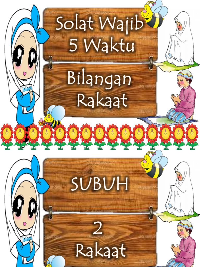 BBM Solat 5 Waktu & Bilangan Rakaat | PDF