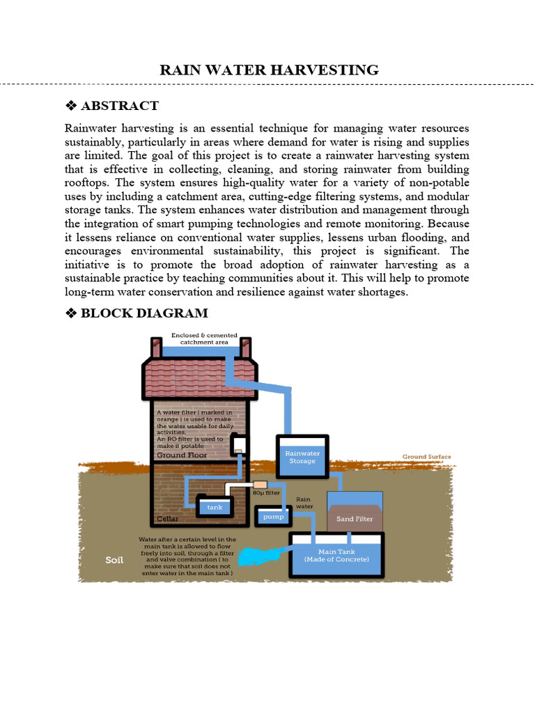 Effective Rainwater Harvesting System | PDF | Water Conservation | Water