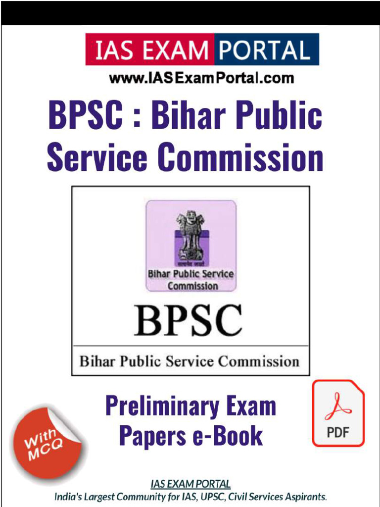 BPSC Preliminary Gs Exam Papers | PDF