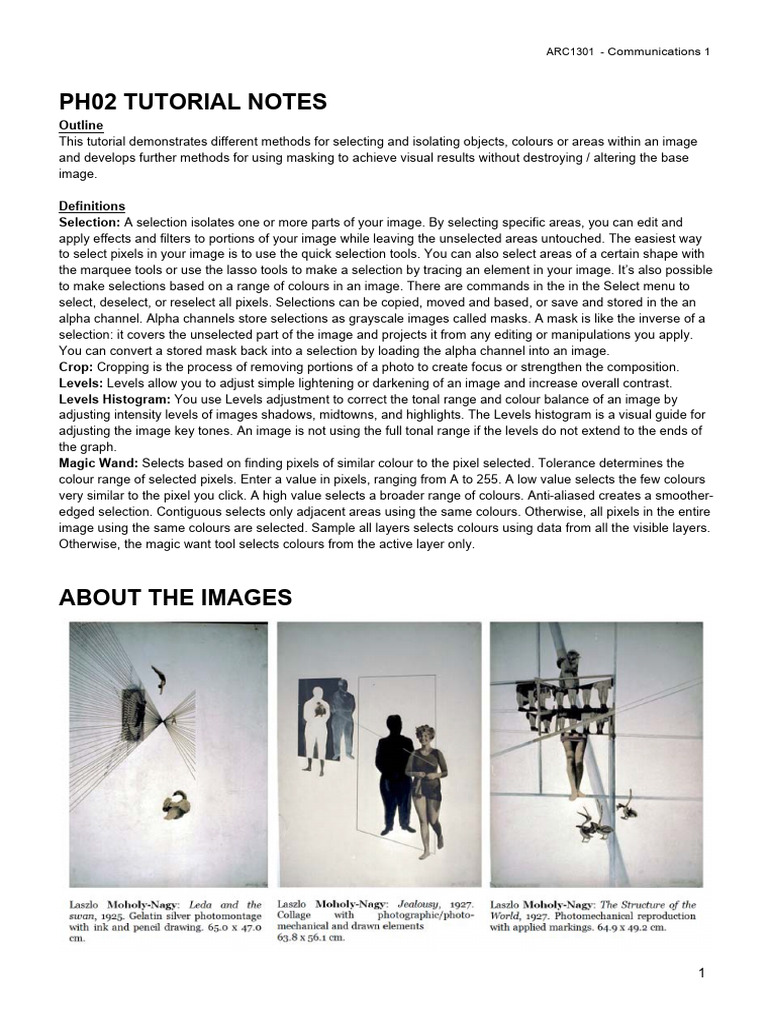 Image Selection and Masking Techniques | PDF | Computer Graphics | Imaging