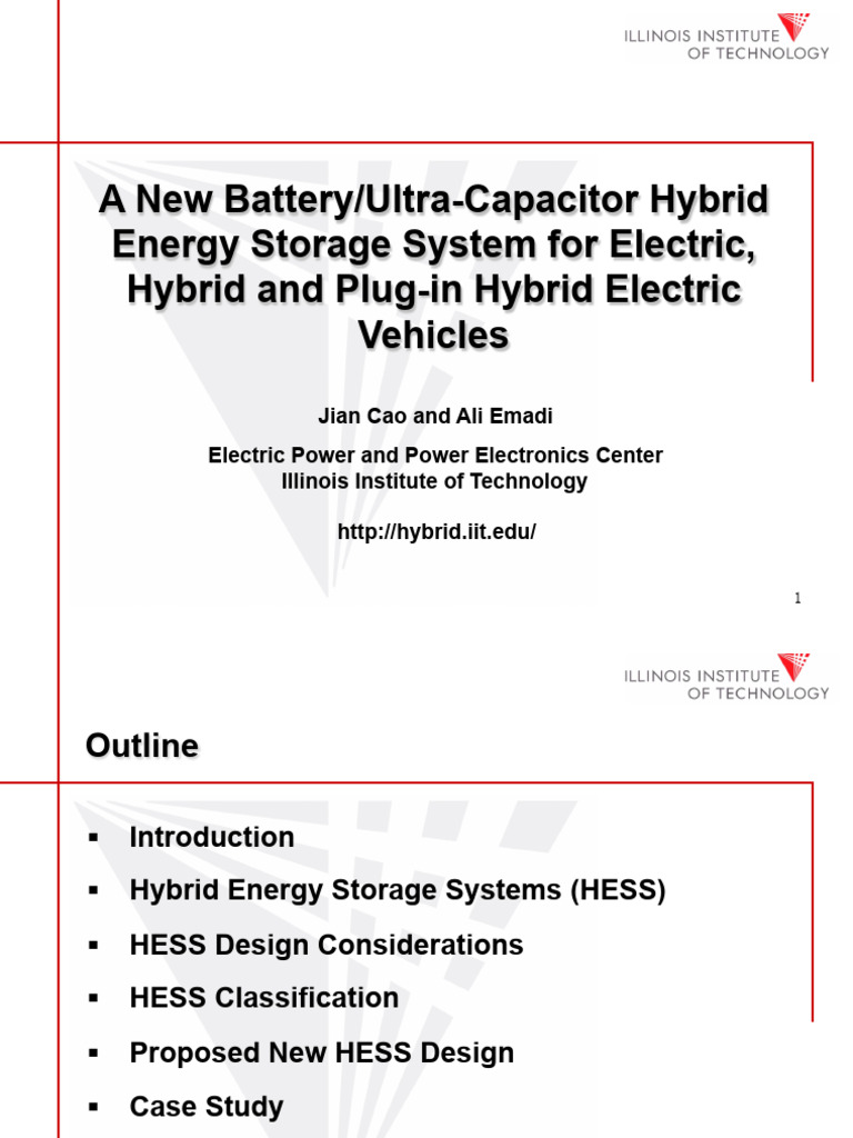 Battery Ultra-Capacitor HESS - VPPC 2009 | PDF | Power Inverter ...