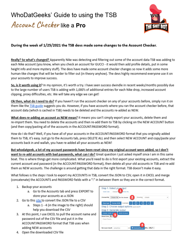 Mastering TSB Account Checker Updates | PDF | Password | Comma ...