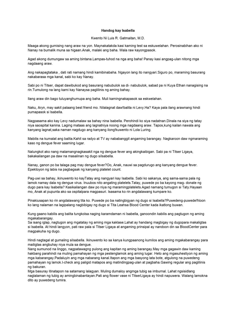 Filipino Story | PDF