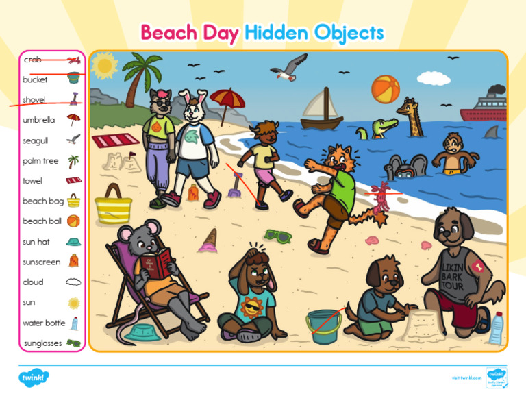 Beach Day Hidden Objects Game | PDF