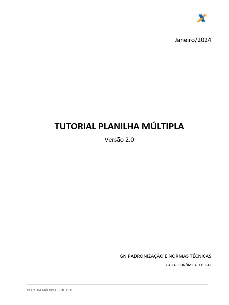 Tutorial de Planilha Múltipla CEF | PDF | Macro (Ciência da Computação ...