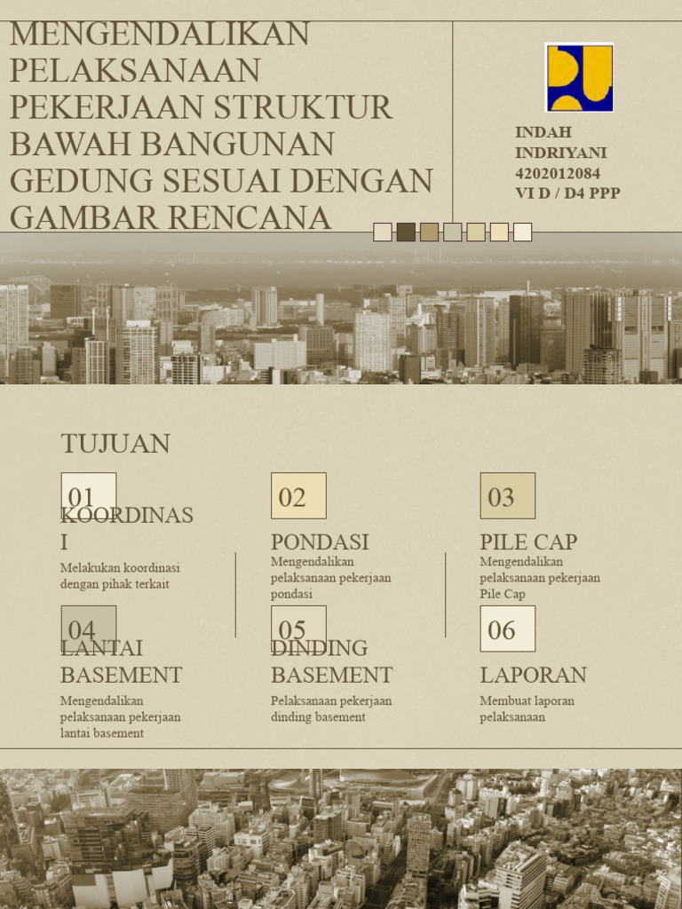 Indah Indriyani Pek. Struktur Bawah | PDF | Teknologi & Rekayasa