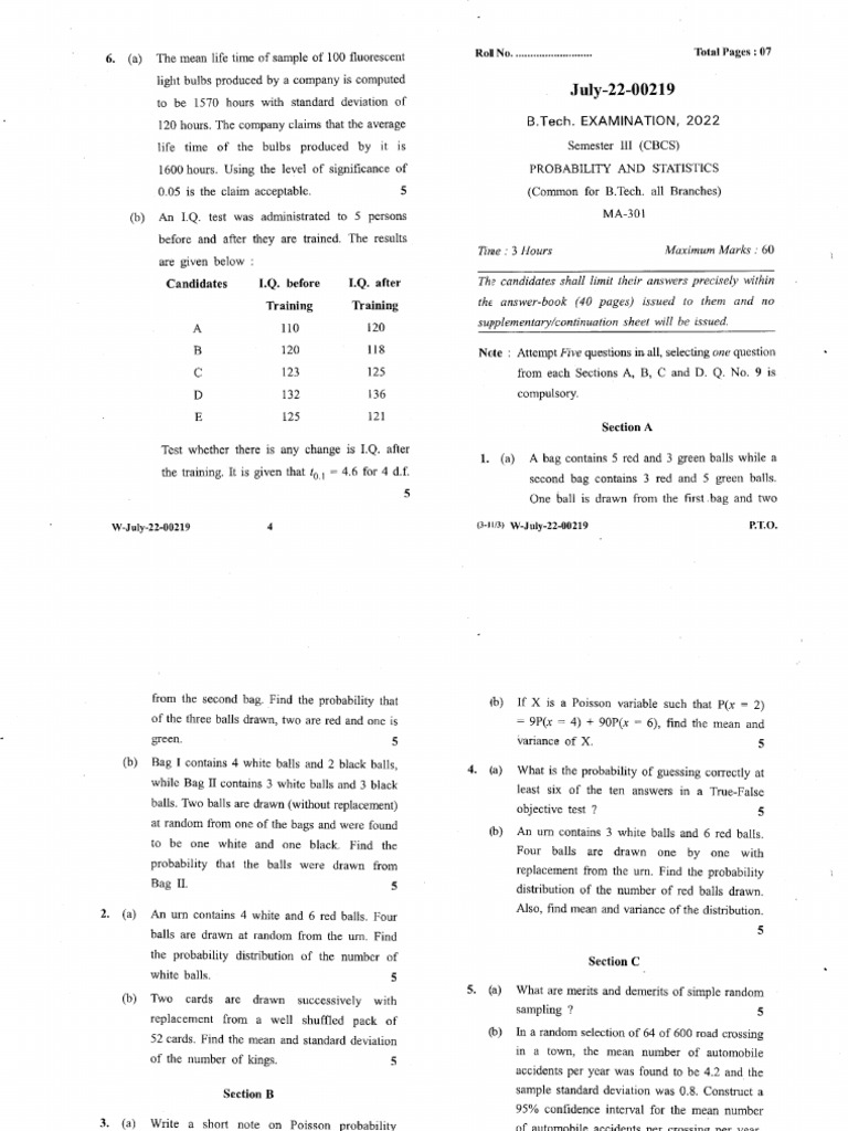 Ma 301 | PDF