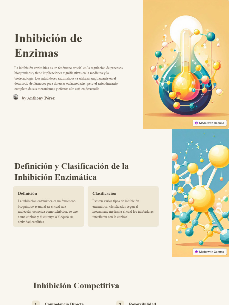 Inhibicion de Enzimas | PDF | Inhibidor de la enzima | Enzima