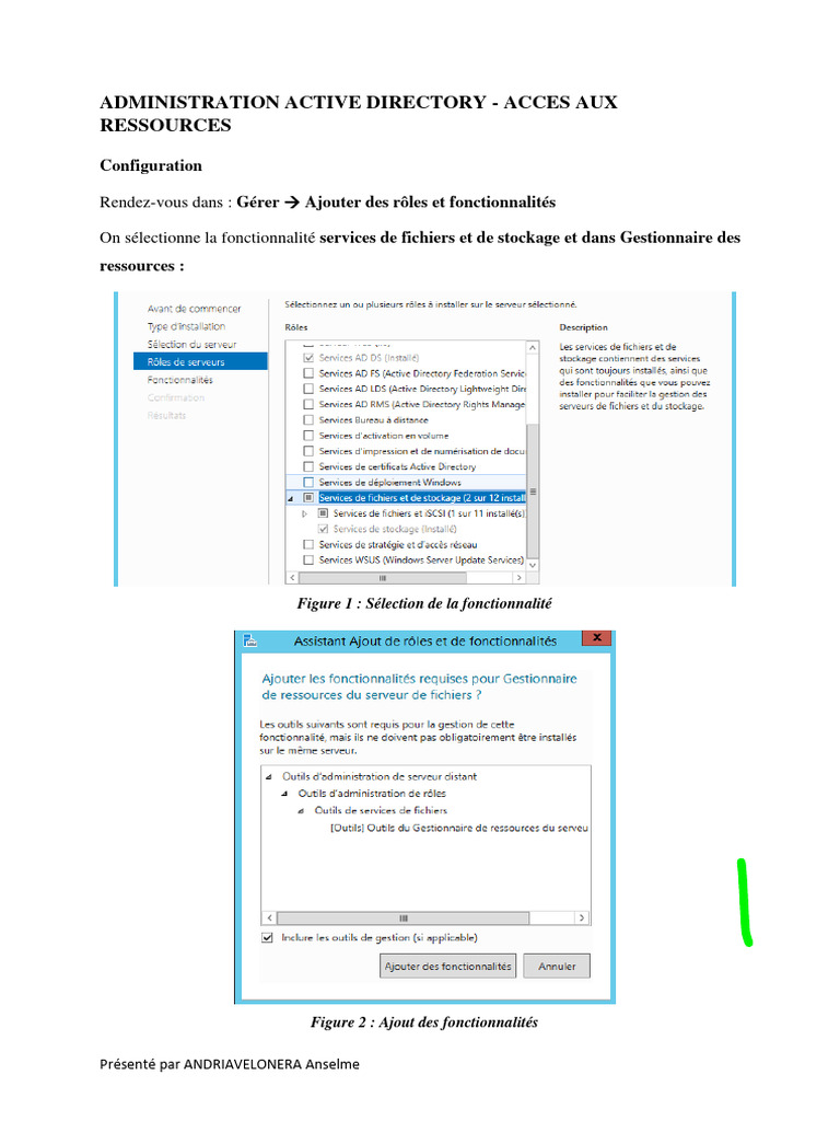 Administration Active Directory et Quotas | PDF | Informatique ...