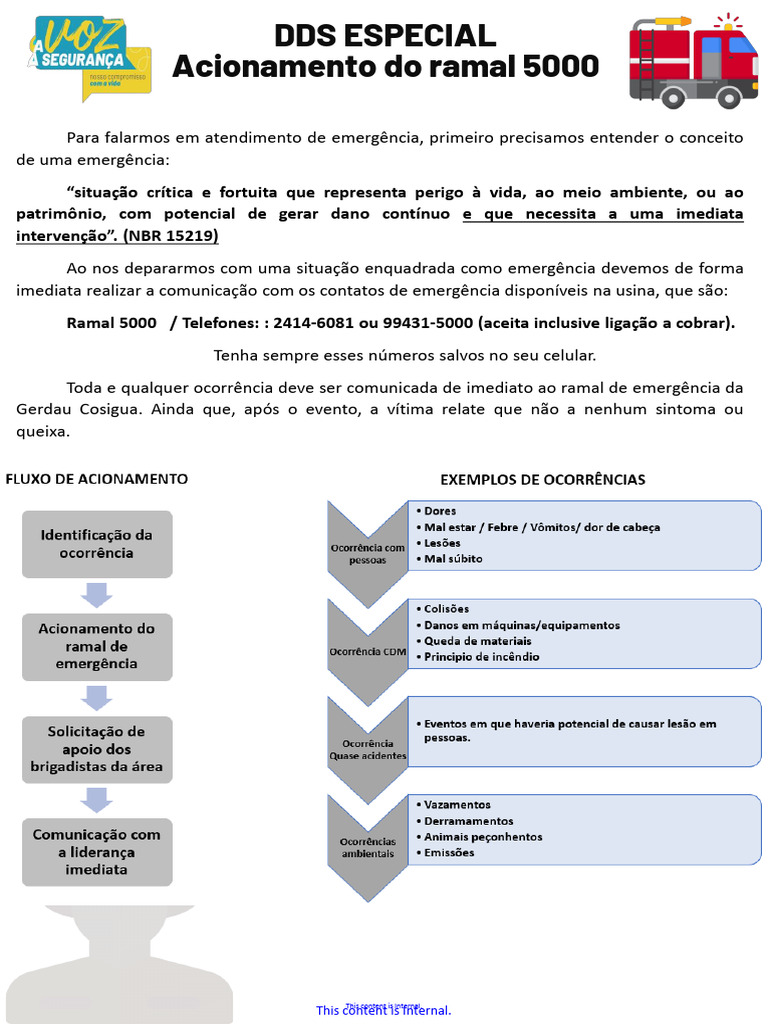 DDS - Acionamento Do Ramal de Emergência | PDF | Emergência | Comunicação
