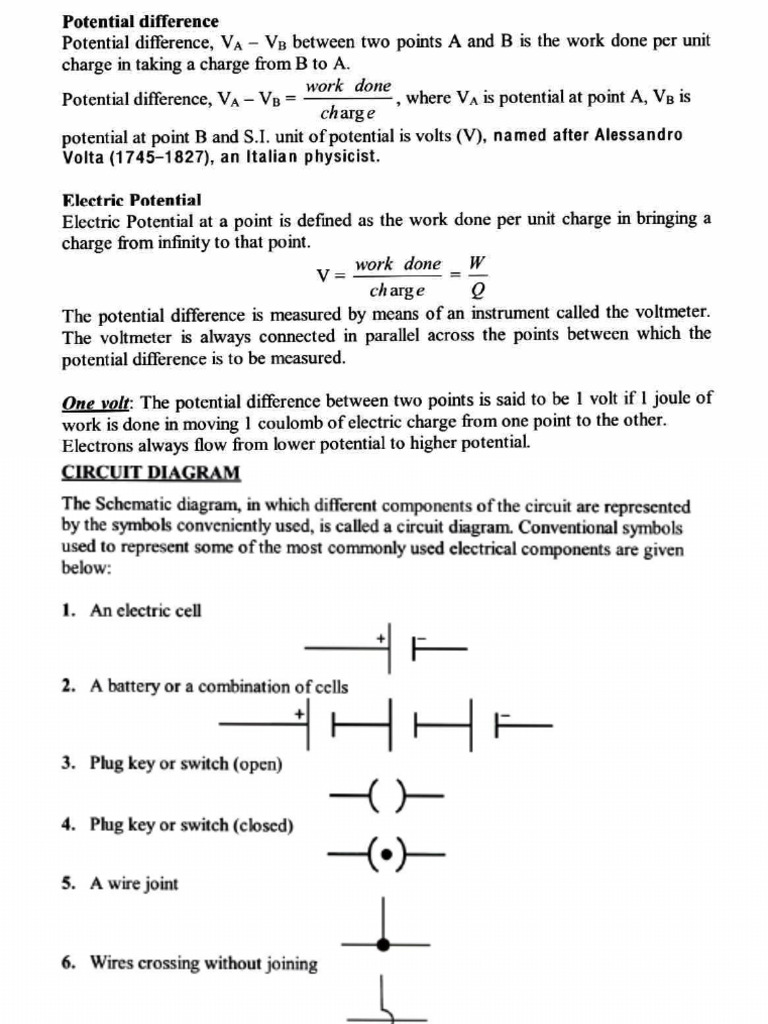 Ch-11 Electricity (Notes+Worksheet) | PDF | Electrical Resistance And ...
