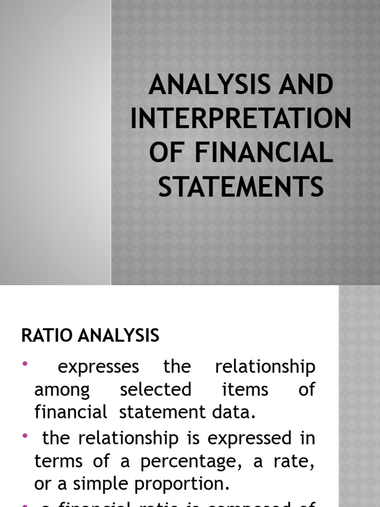 Financial Statement Ratio Analysis | PDF | Income | Revenue