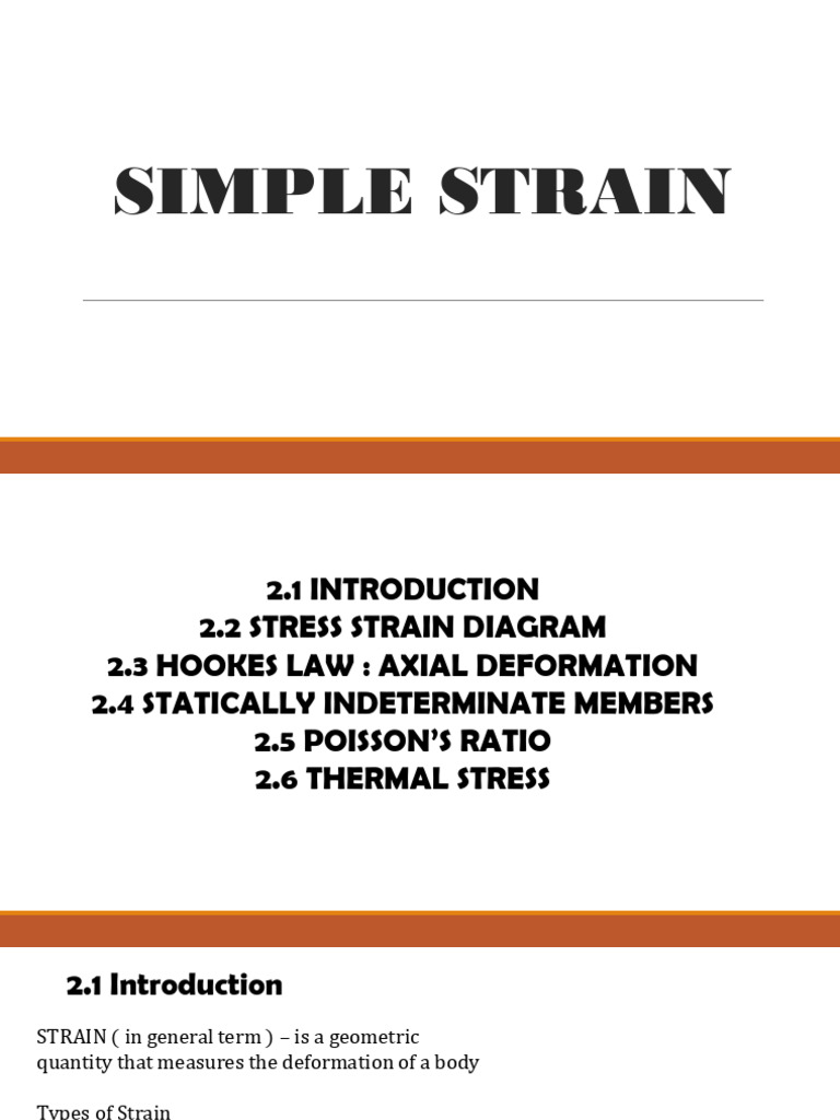 Simple Strain | PDF