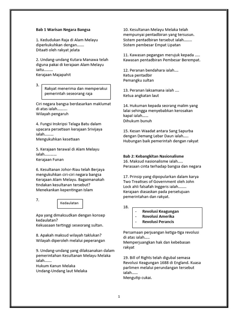 Nota Obj Ting 4 | PDF