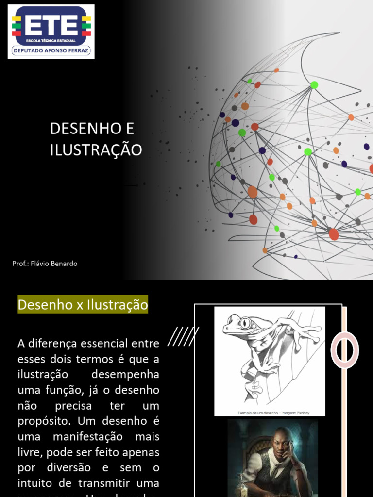 Desenho e Ilustração: Diferenças e Usos | PDF | Infográficos | Desenho