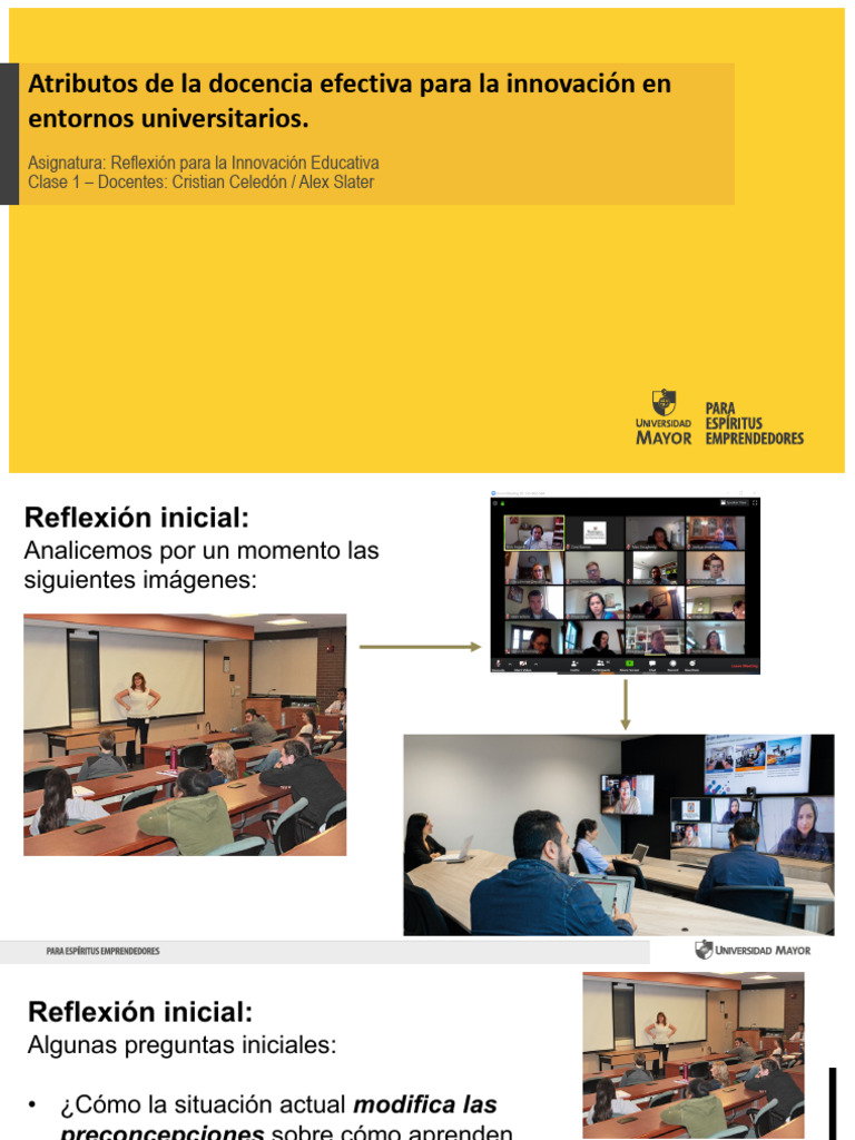 M2 - Clase 5 - Reflexión para La Innovación Educativa | PDF ...
