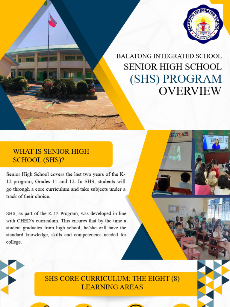 Senior High School Program Overview | PDF | Science | Science ...
