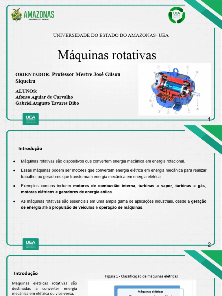 Tipos e Funcionamento de Máquinas Rotativas | PDF | Motores | Motor a vapor
