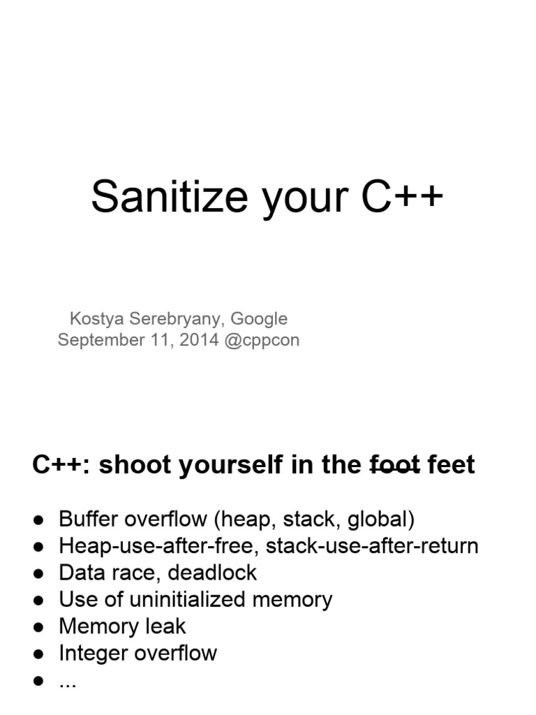 C++ Memory and Thread Sanitization | PDF | Software Engineering | Computing