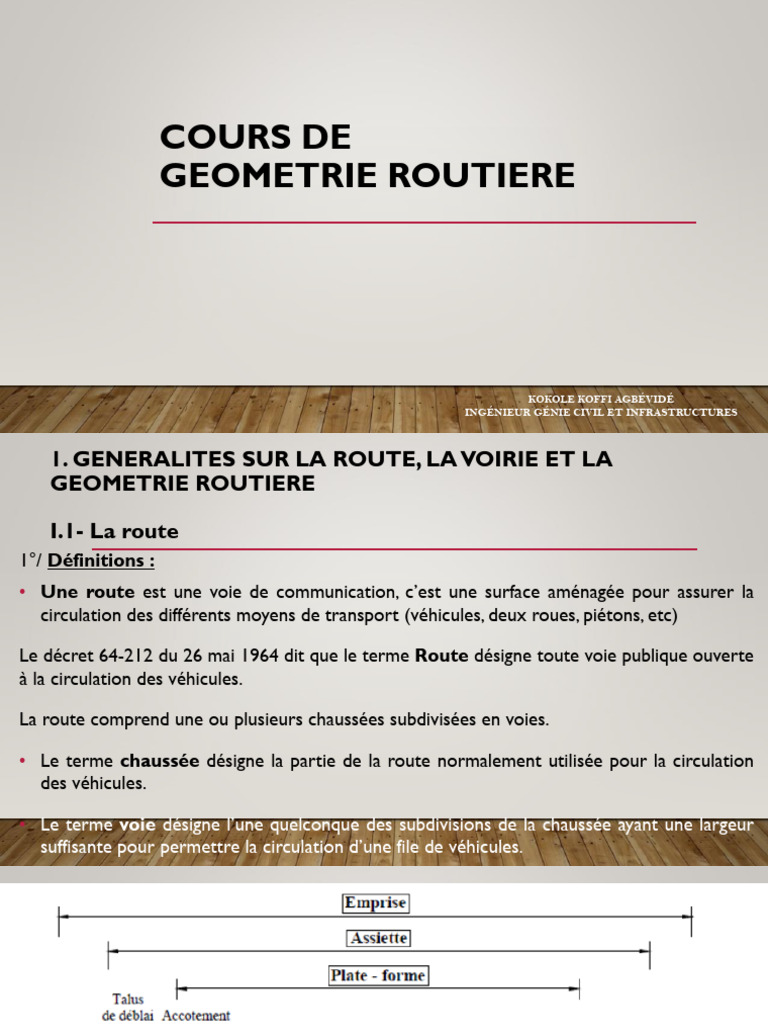 Geometrie Routiere Et Voirie-1 | PDF | Route | Angle