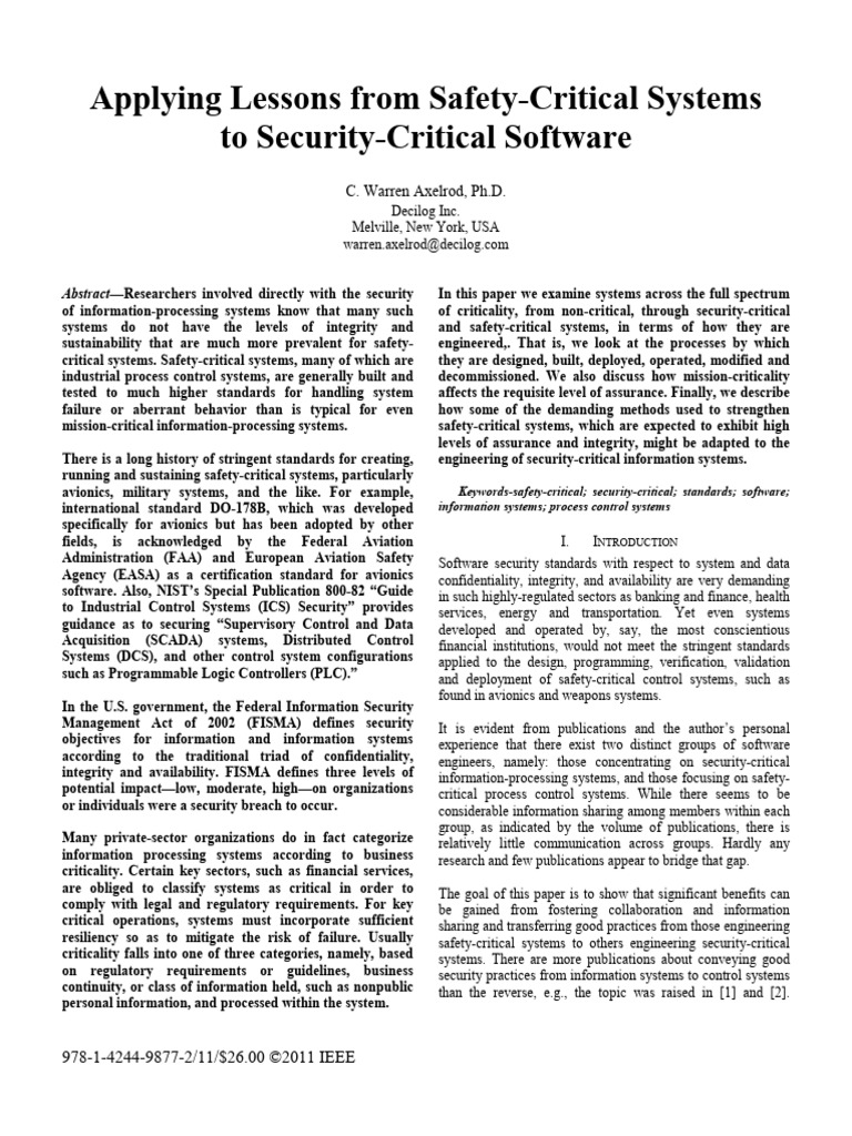Enhancing Security with Safety Practices | PDF | Safety | Computing