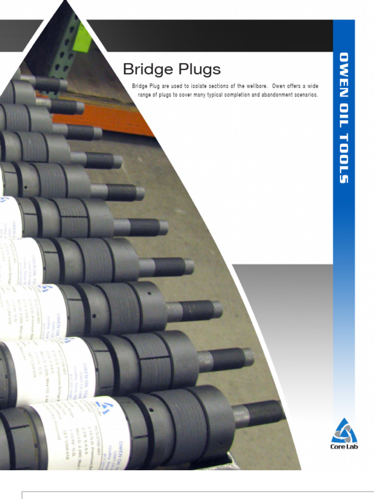 Bridge Plugs for Wellbore Isolation | PDF | Manufactured Goods