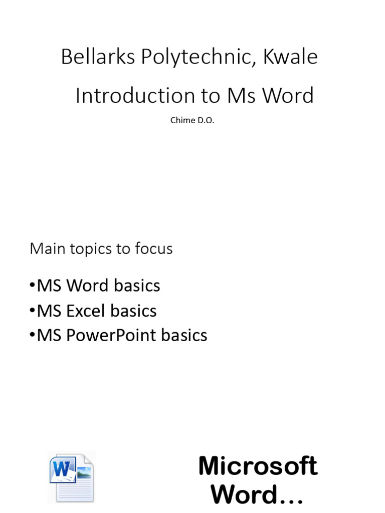 MSWord | PDF | Microsoft Word | Software