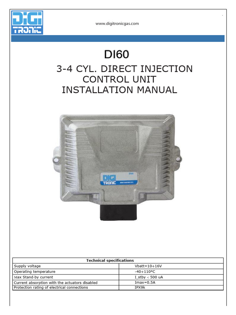 DIGITRONIC AEB DI60 3 4 Cyl | PDF | Electrical Engineering | Physical ...